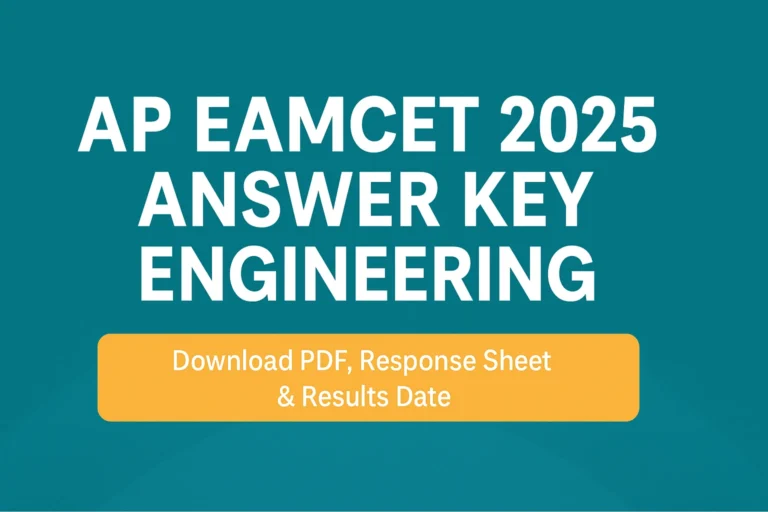 AP EAMCET 2025 Answer Key Engineering